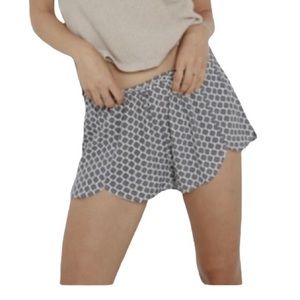 MINKPINK Girl Boss White and Gray  Shorts